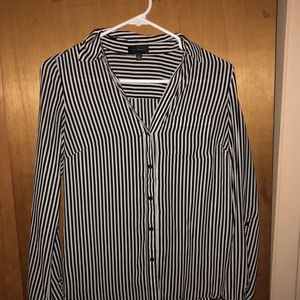 Black and White Striped Dress Shirts